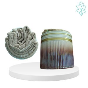 LAB1753-134-02 Vaso ceramica con strofinacci