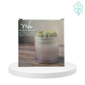 Vaso ceramica con strofinacci