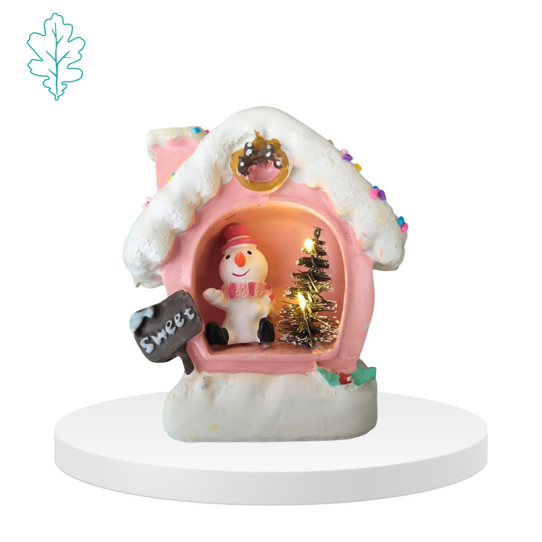 Casetta Natale con lucine