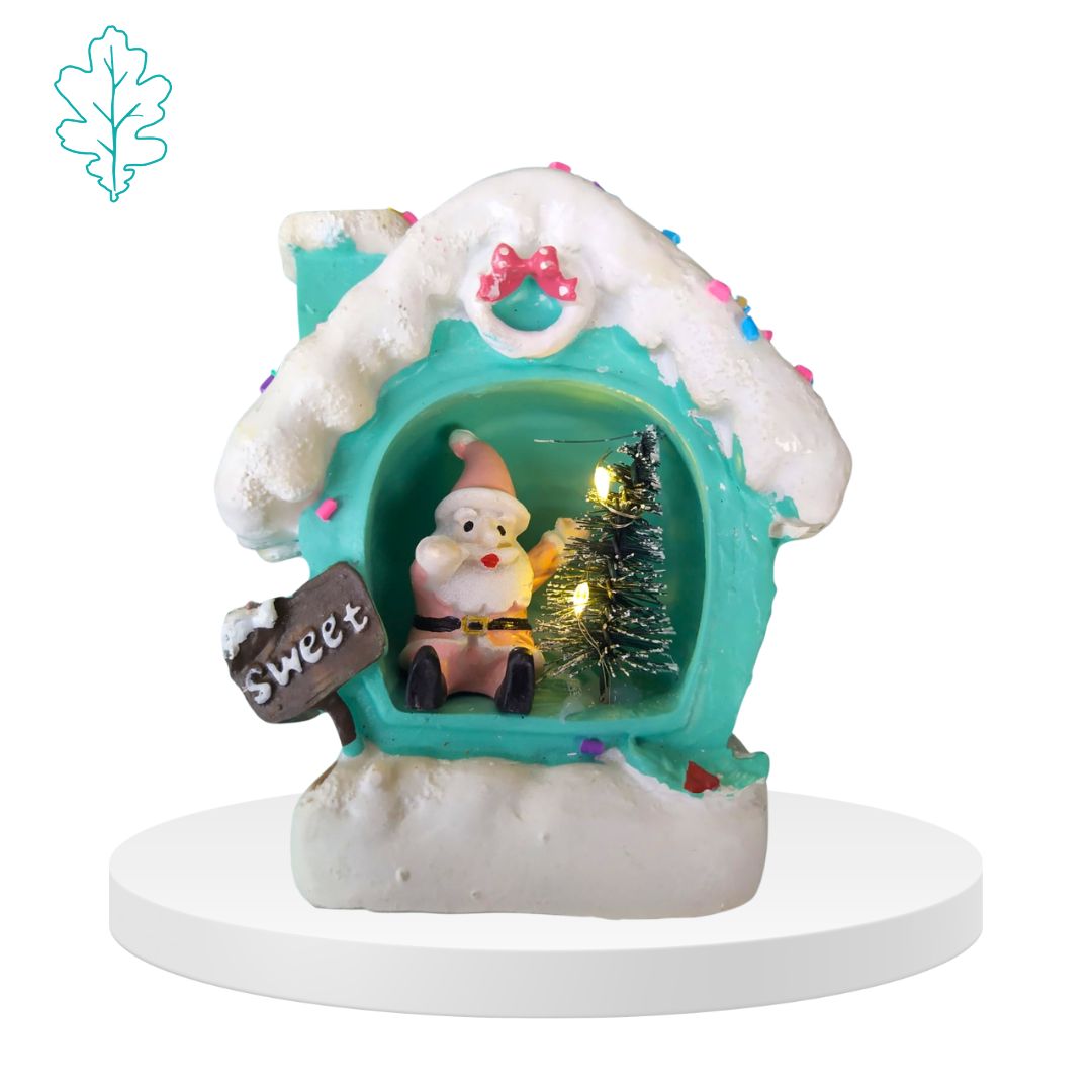 Casetta Natale con lucine