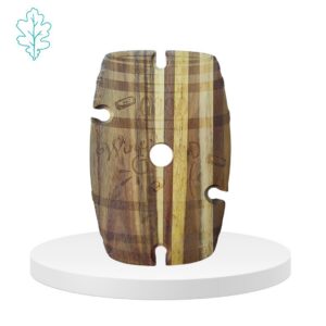 Tagliere porta bicchieri