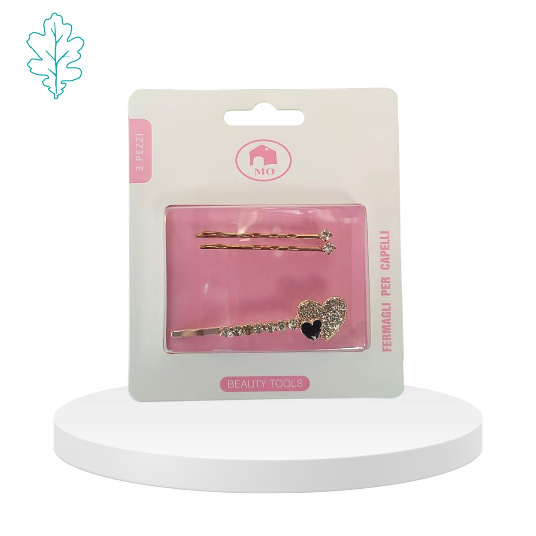Set 3 mollette per capelli