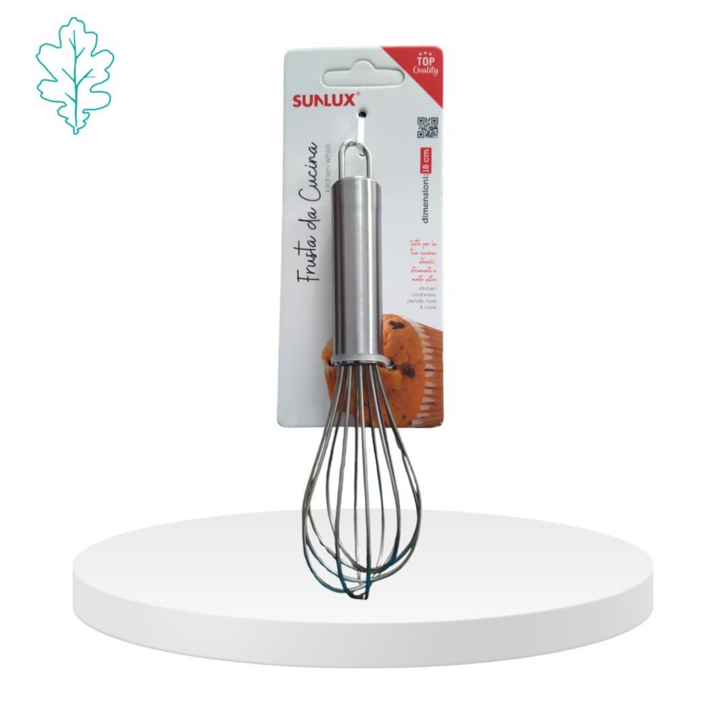 Frusta piccola da cucina in acciaio